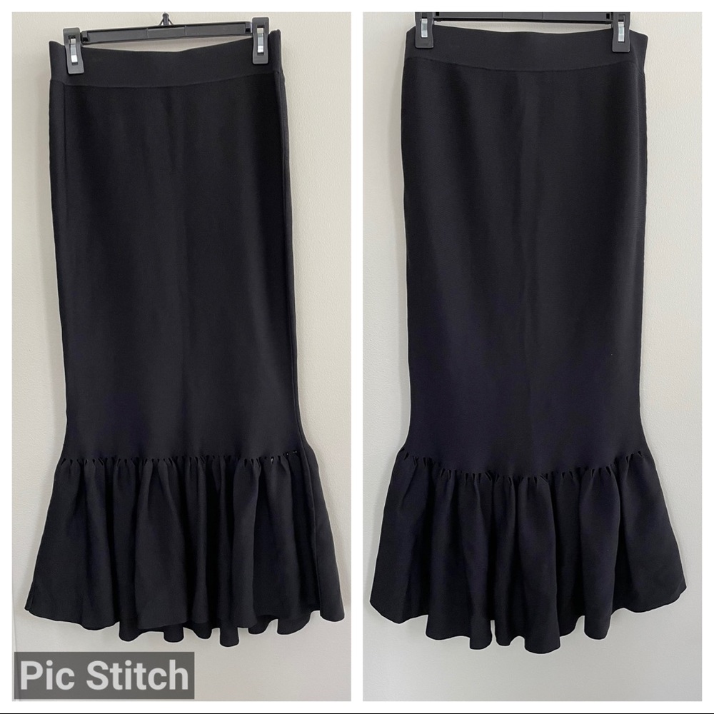 Jonathan Simkhai Trumpet Hem Midi Skirt - Picture 4 of 6